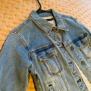 PrAna stretchy denim jacket size XS